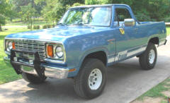 1978 Dodge Ramcharger Convertible Macho Blue NOS Factory White ...